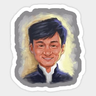 Jackie Chan Digital Painting Sticker